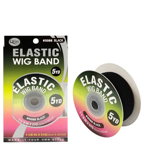 Elastic Wig Band Roll-Black