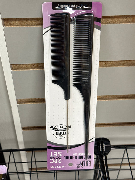 Eden 2pc Comb Set-Black