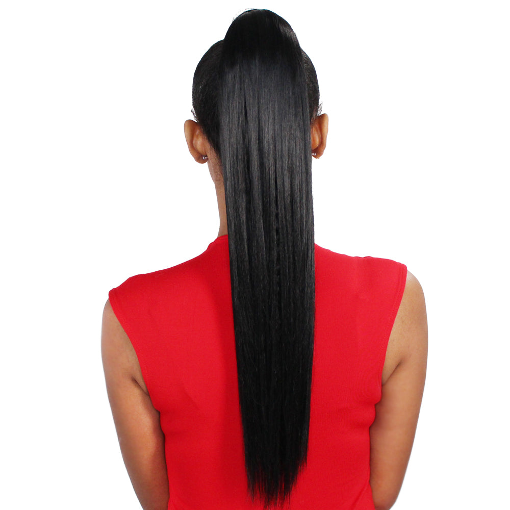 Wrap Ponytail Silky Straight 18