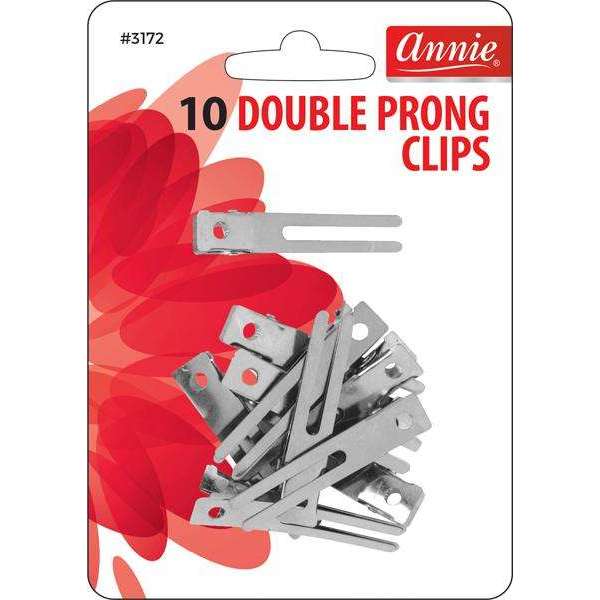 Annie Double Prong Clip-10pk