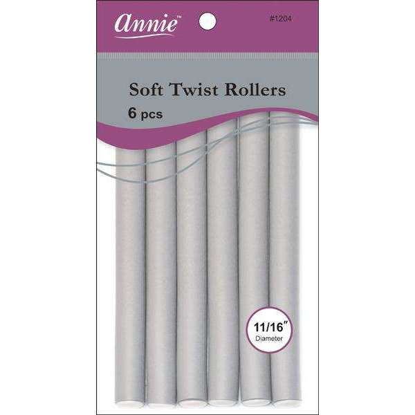 Annie Soft-Twist Rollers7"- 1204 : Gray