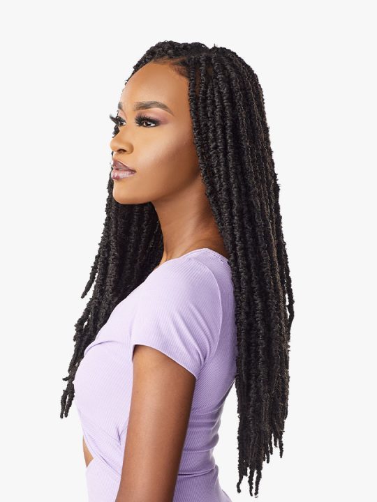 2x Skinny Butterfly Locs 18"