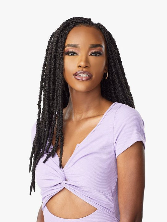 2x Skinny Butterfly Locs 18"