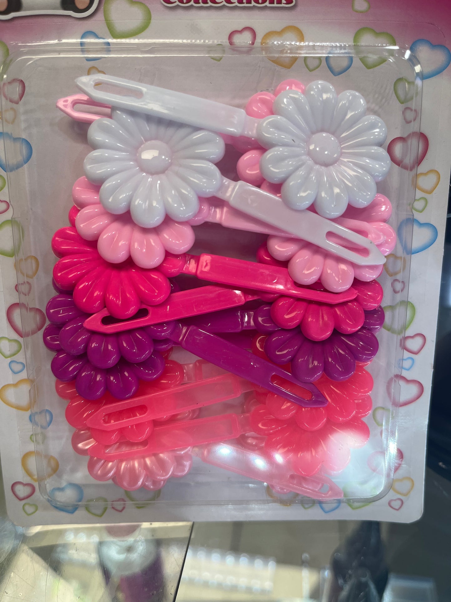 Bello Hair Flowers Barrette Pink Asrt