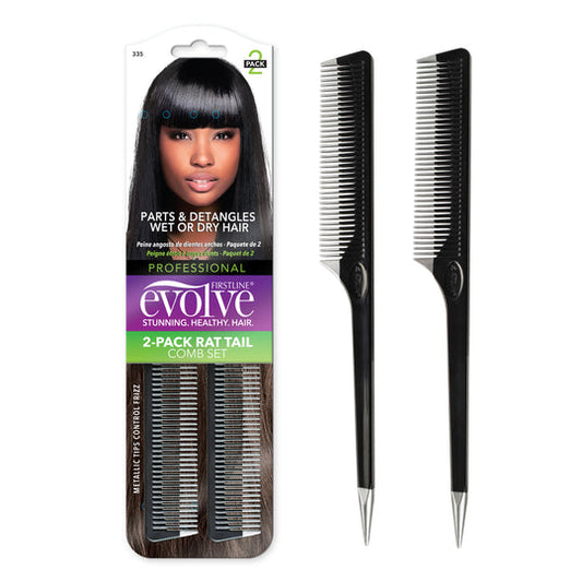 Evolve Rat Tail Comb 2pk