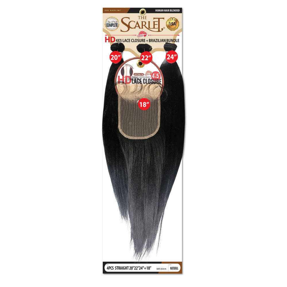 Scarlet Human Blend Straight-Natural : 20"22"24"