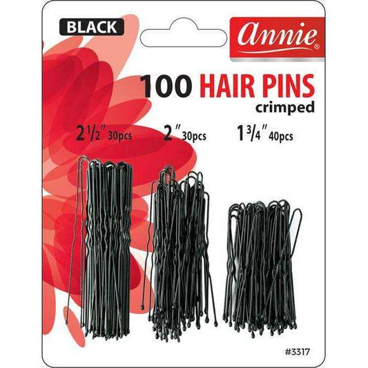 Annie 100 Crimped Hair Pins-3317 : Assort