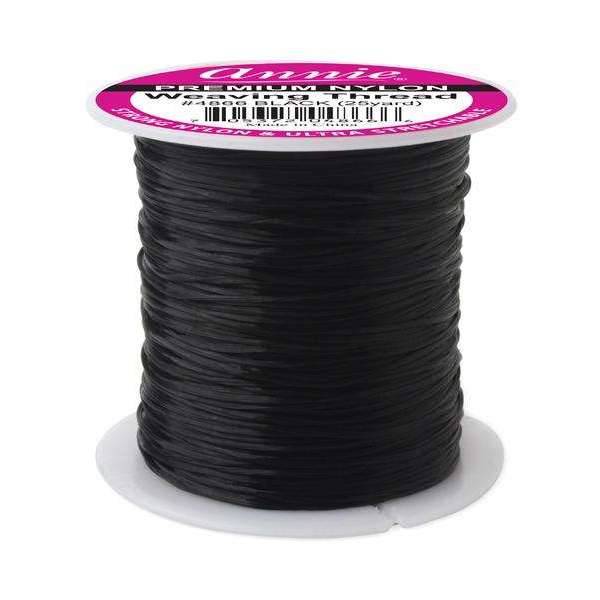 Annie Premium Nylon Thread-black : 25yard