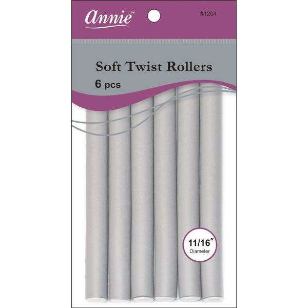 Annie Soft-Twist Rollers 10"-1209 :Grey