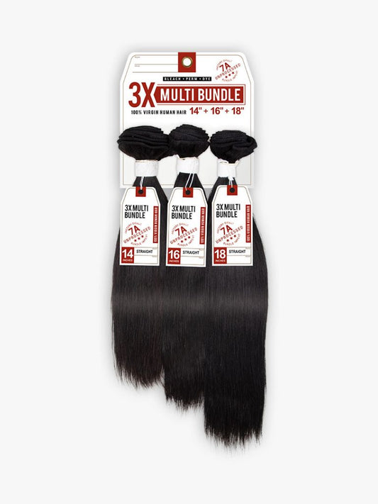 3X Multi Bundle Human Hair 16/18/20"