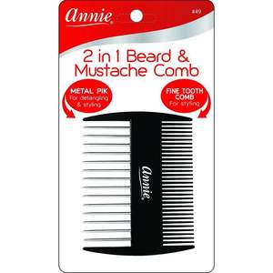 Annie 2n1 Beard & Mustache Comb