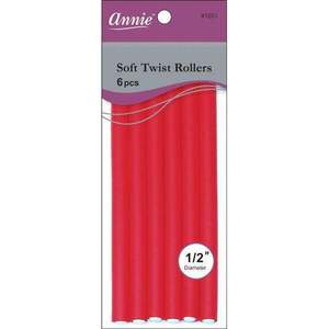 Annie Soft-Twist Rollers 7"-1201 : Red